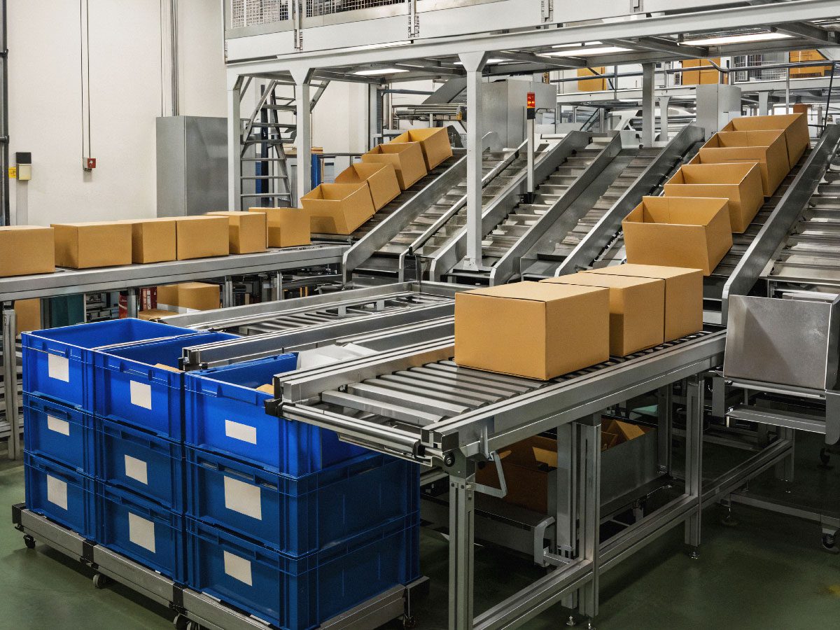 Warehouse logistics and order sorting supporting efficient product distribution